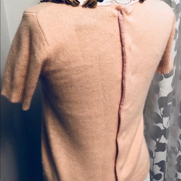 Anthropologie x Corey Ann Calter Peter Pan Paillettes Angora Sweater - Picture 7 of 16